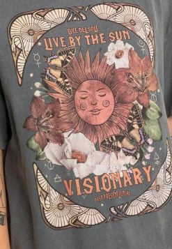 Coupon 💯 Even&Odd Damen T-Shirt Print - Black 🔥 -SchuheKonig Geschaft cb4711a37f6c4a09a42832816737125e