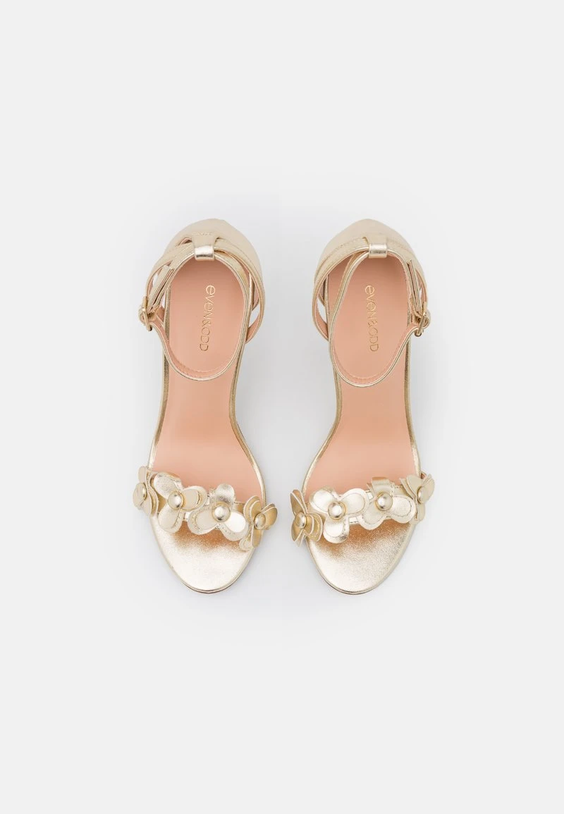 Bestpreis 😀 Even&Odd Damen High Heel Sandalette - Gold ⭐ 8 Bestpreis 😀 Even&Odd Damen High Heel Sandalette - Gold ⭐ – Bild 6