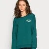 Billig 🥰 Even&Odd Oversized Printed Sweatshirt - Sweatshirt - Dark Green | Damen 🧨