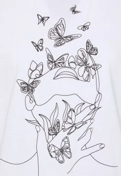 Brandneu 🔔 Even&Odd Damen T-Shirt Print - White 😀 -SchuheKonig Geschaft d7c839f0ed074ef18ced8df5c59eca51