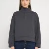 Bester Verkauf ✔️ Even&Odd Damen OVERSIZED POPPER HIGH NECK - Sweatshirt - Grey 😀 -SchuheKonig Geschaft d88dc5774a394534bb50a2a7d88eb684