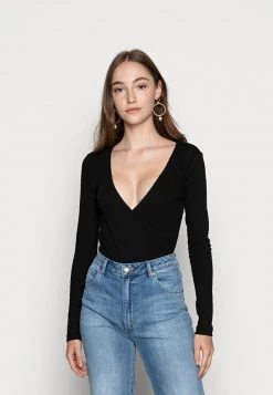 Schlussverkauf ⭐ Even&Odd BODYSUIT BASIC - Langarmshirt - Black | Damen 🔔