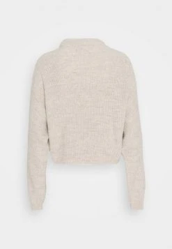 Brandneu ✨ Even&Odd Damen BAT SHAPE MOCK NECK SHORTER - Strickpullover - Beige ⌛ -SchuheKonig Geschaft e5eca0a2c41e43febb636a50c148f133