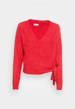 Billig 🎁 Even&Odd Damen WRAPPED CARDIGAN - Strickjacke - Red 👍 -SchuheKonig Geschaft ee37297462534d21853dcf7870cde9d7