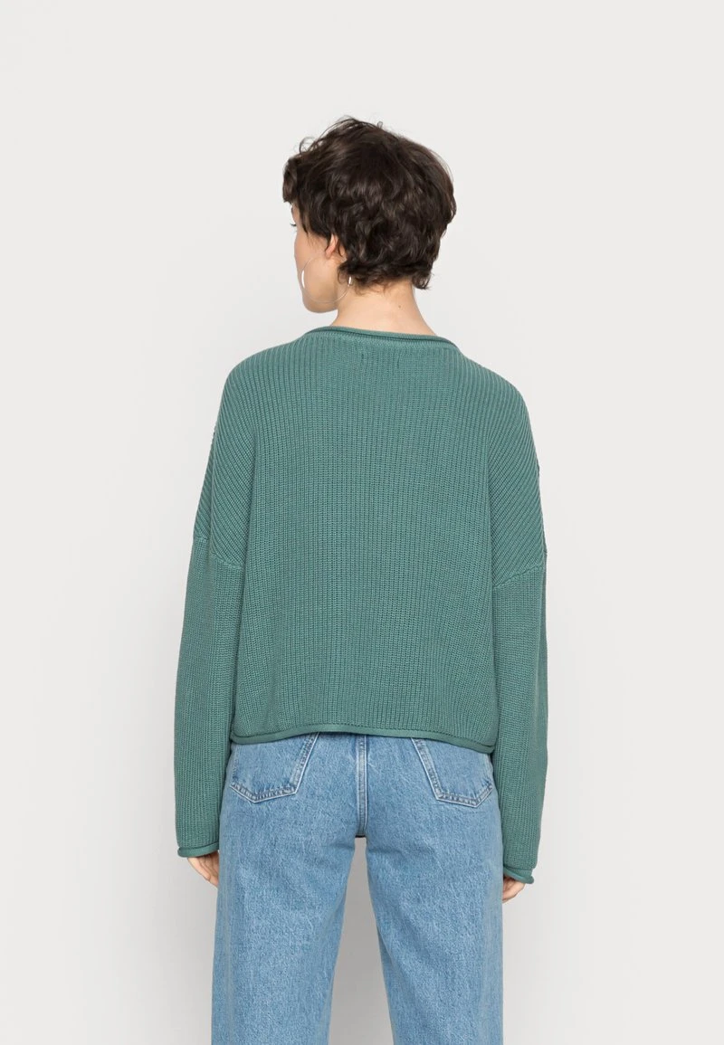 Schlussverkauf 😉 Even&Odd Damen OVERSIZE CROPPED ROLLED EDGE JUMPER - Strickpullover - Green ✔️ 5 Schlussverkauf 😉 Even&Odd Damen OVERSIZE CROPPED ROLLED EDGE JUMPER - Strickpullover - Green ✔️ – Bild 3
