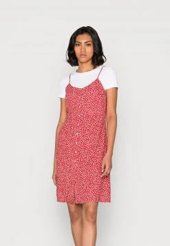 Auslauf 🤩 Even&Odd Damen Freizeitkleid - Red/white ✨