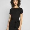 Beste Bewertungen von 😉 Even&Odd Damen BASIC Short Sleeves Mini Belted Dress - Jerseykleid - Black/black 😉 -SchuheKonig Geschaft f297fe15f10d49cfa79fdca5fa58b8ce