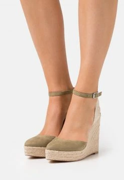 Am billigsten 😀 Even&Odd Plateausandalette - Khaki | Damen 🌟