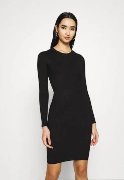 Besorgen ✔️ Even&Odd Damen Knit Mini Wide Rib Basic 🧨 Dress - Etuikleid - Black ✨