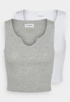 Neu 😉 Even&Odd Damen 2 PACK - Top - Light Grey/white 🧨 -SchuheKonig Geschaft f74bdbf796b24d4ba3a80982a16cf739
