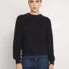 Blitzangebot ⌛ Even&Odd Damen VOLUME SLEEVE JUMPER - Strickpullover - Black ✨