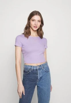 Angebote ⭐ Even&Odd T-Shirt Basic - Mottled Lilac | Damen 👏
