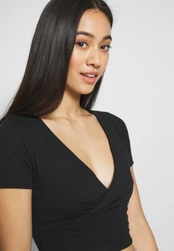 Bestes Angebot 😉 Even&Odd Damen 2 PACK - T-Shirt Print - Black/white 🎉 -SchuheKonig Geschaft fcd6005988de423d803c890df8308808