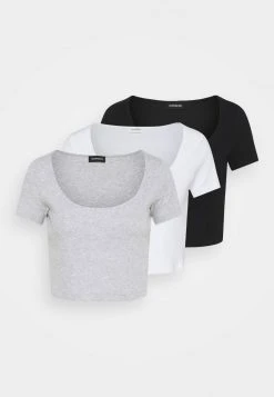 Rabatt ✨ Even&Odd Damen 3 PACK - T-Shirt Print - Black/white/mottled Light Grey ⭐ 17 Rabatt ✨ Even&Odd Damen 3 PACK - T-Shirt Print - Black/white/mottled Light Grey ⭐ -SchuheKonig Geschaft ffd711a6c49642b08b8fc1391f467640